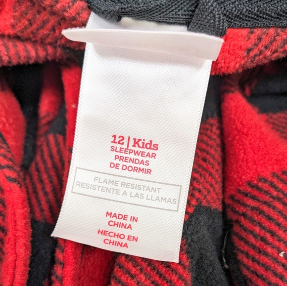 Wondershop Kids Red Buffalo check robe 12 - Picture 8 of 9